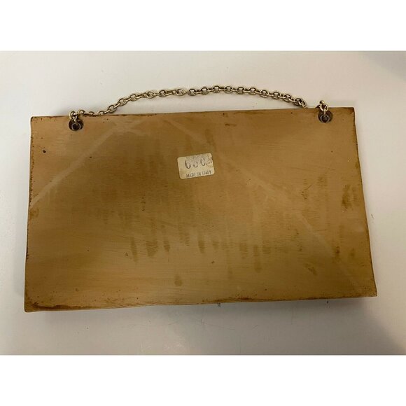 VINTAGE Handcrafted Jesus 3D Last Supper Wall Arts Carved Resin Plaque Italy - Picture 4 of 4